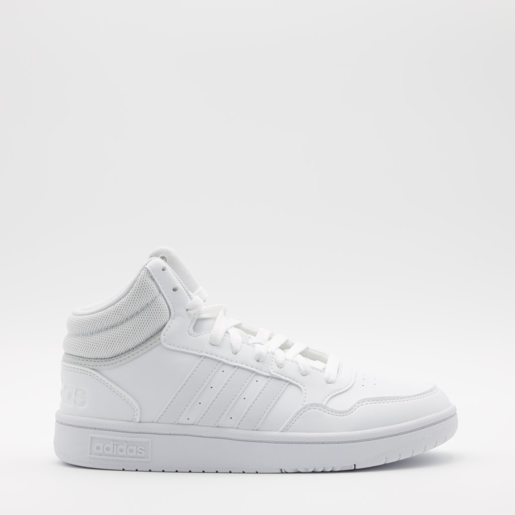 Adidas Women's Basketball Comfort Hoops 3.0 Mid Top Classic Shoes White Size 8